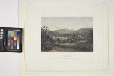 Mount Washington z údolí Conway (ručně kolorovaná rytina) od John Frederick Kensett