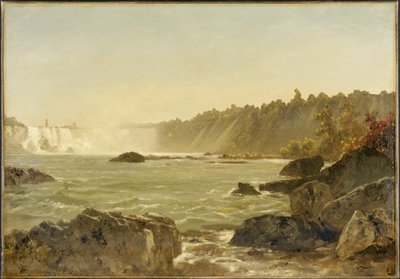 Pohled na Niagarské vodopády, asi 1851-52 (olej na plátně) od John Frederick Kensett