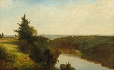 Pohled na Genesee poblíž Mount Morris, 1857. od John Frederick Kensett