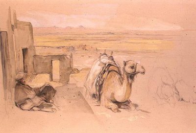 Velbloud, západní Théby od John Frederick Lewis