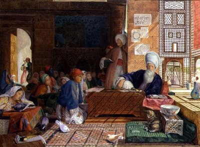 Interiér školy, Káhira (wc) (viz také 22700) od John Frederick Lewis