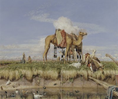 Na březích Nilu, Horní Egypt od John Frederick Lewis