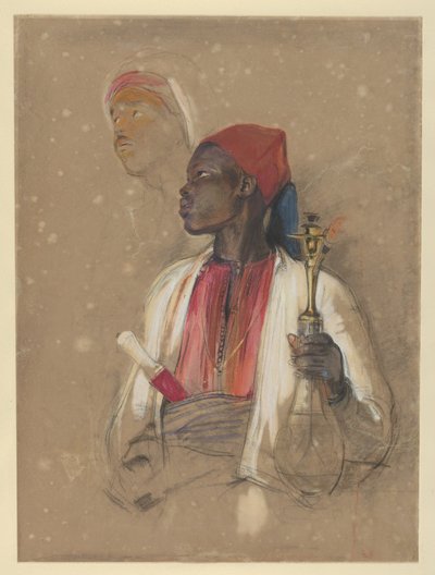 Studie pro „Nosiče dýmky“ od John Frederick Lewis