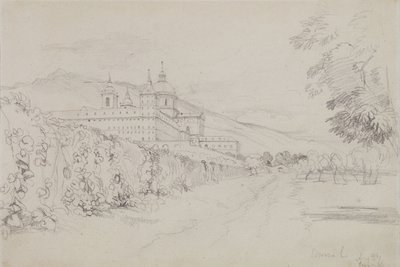 The Escorial, Madrid, 1832 (tužka) od John Frederick Lewis