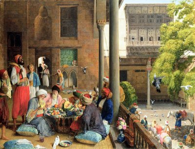 Polední jídlo, Káhira, 1875 od John Frederick Lewis