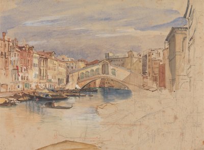 Benátky: Canal Grande a Rialto od John Frederick Lewis