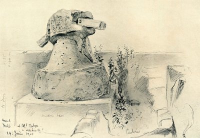 Starověký ruční mlýn na hoře Tábor, 1902. od John Fulleylove