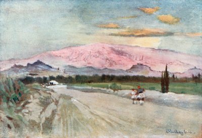 Athény od cesty do Eleusis od John Fulleylove