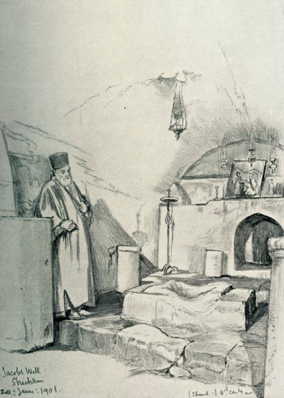 Jacobs Well v Shechem Nablus, 1902. od John Fulleylove