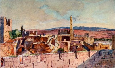 Část jeruzalémské citadely, 1902. od John Fulleylove
