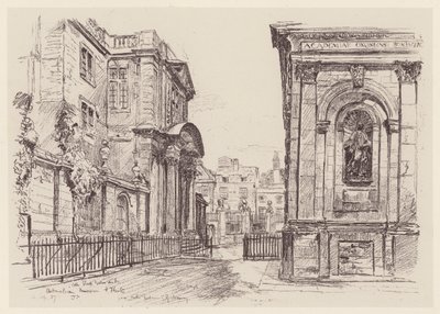 Ashmolean Museum (litografie) od John Fulleylove
