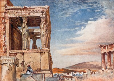 Caryatid Portico of Erechtheum ze západu od John Fulleylove