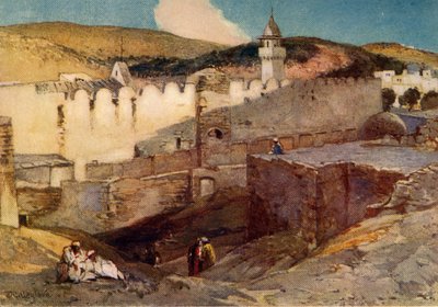 Mešita v Hebronu nad jeskyní Machpelah, 1902. od John Fulleylove