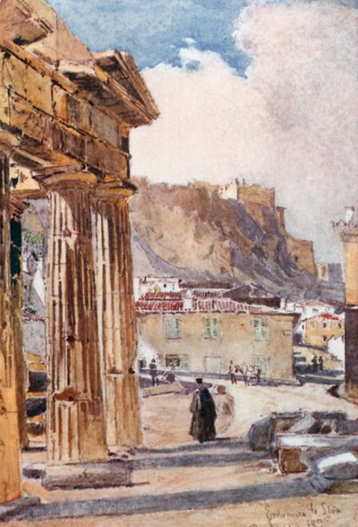 Portikus Athény Archegetis od John Fulleylove