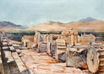 Propylaea ze severního okraje platformy Parthenonu od John Fulleylove