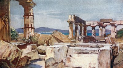 Athénin chrám na ostrově Aegina od John Fulleylove