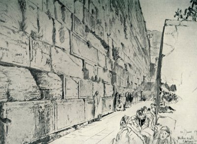 Zeď nářků, 1902. od John Fulleylove