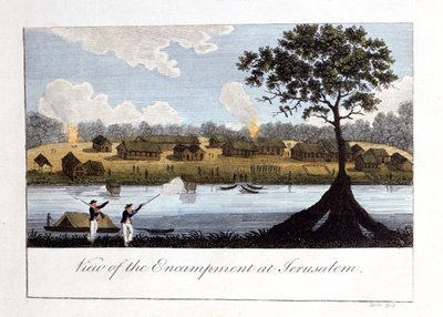 Pohled na tábor v Jeruzalémě, 1813 od John Gabriel Stedman