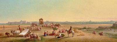 Mše na Kampě 1878 (olej na desce) od John Gadsby Chapman