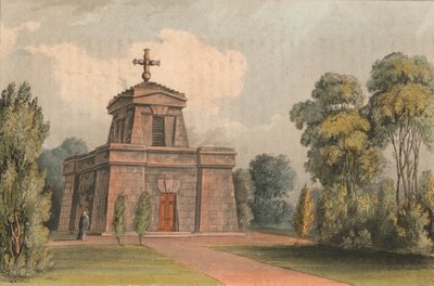 Mauzoleum v Trenthamu, 1824. od John Gendall