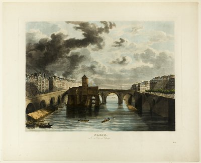 Paříž, Pont-au-Change od John Gendall