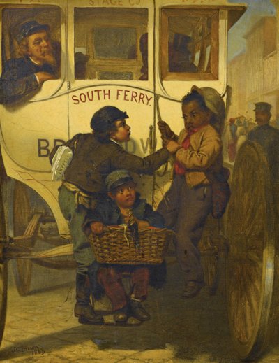 Barevní lidé nejsou povoleni na této lince, 1863 od John George Brown