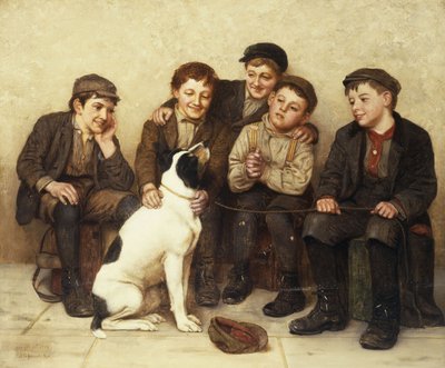V dobrých rukou, 1909 od John George Brown
