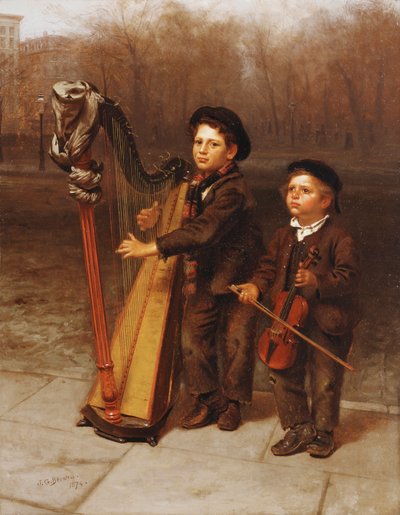 Malé kočárky, 1874 od John George Brown