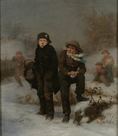 Oběť, 1861 od John George Brown