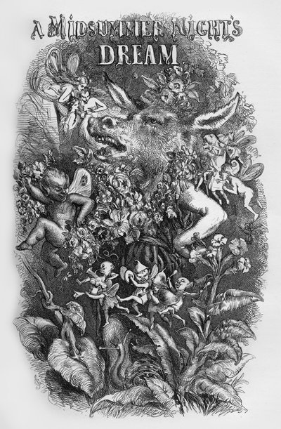 Sen noci svatojánské od Williama Shakespeara od John Gilbert