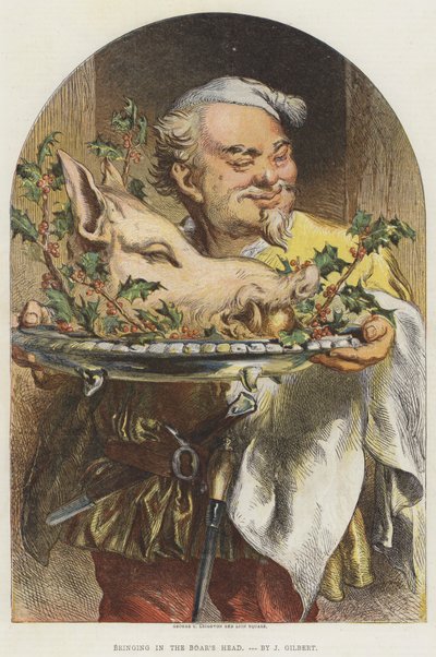 Přivedení kančí hlavy od John Gilbert