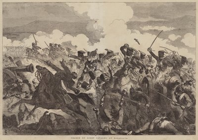 Charge of Light Cavalry, at Balaclava od John Gilbert