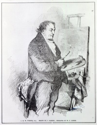 Joseph Mallord William Turner, vyrytý W.J. Lintonem, kolem roku 1837 (rytina) od John Gilbert