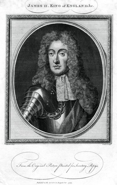 Anglický král Jakub II., 1787. od John Goldar