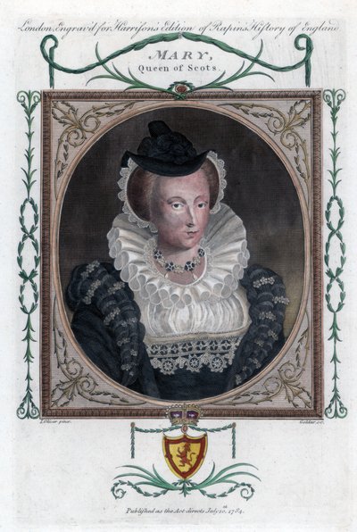 Mary I of Scotland, populárně známá jako Mary, Queen of Scotland, 1794. od John Goldar