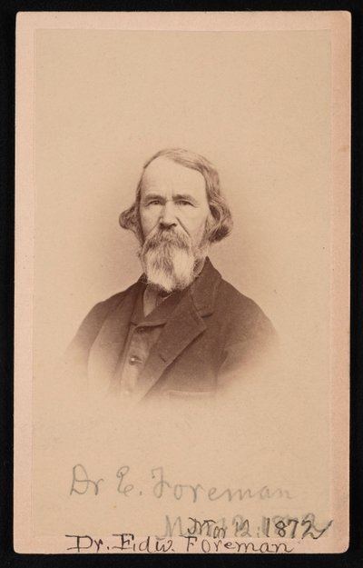 Portrét Dr. Edwarda R. Foremana 1808-1885, 12. března 1872. od John Goldin