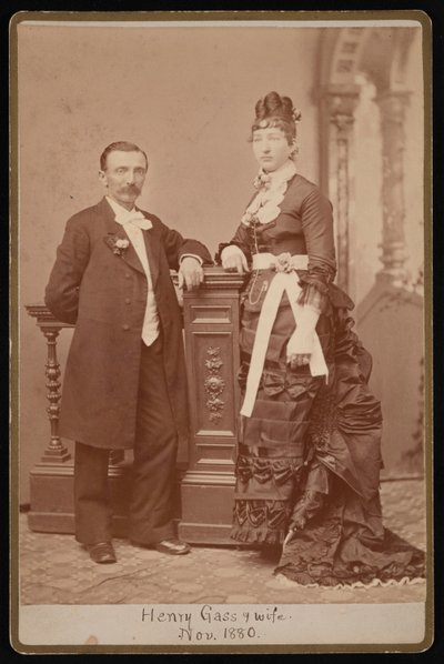 Portrét Henryho Gasse 1835-1884 a manželky Emmy Dibble, listopad 1880. od John Goldin