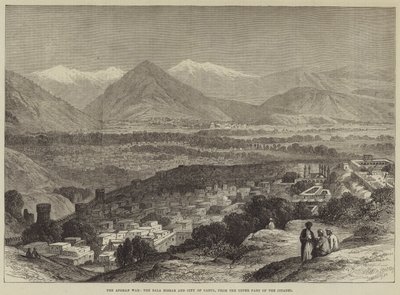 Afghánská válka, Bala Hissar a město Kábul, z horní části citadely od John Greenaway