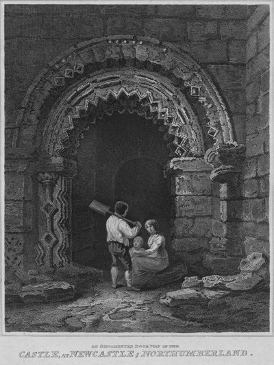 Ornamented Door Way in the Castle, v Newcastle, Northumberland, 1814 od John Greig