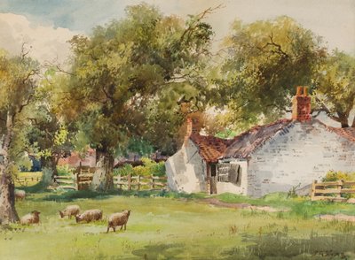 Jaro, Laceby Common (wc na papíře) od John Guttridge Sykes