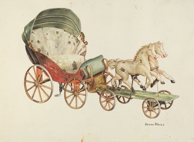 Calash a koně, c. 1940. od John Hall