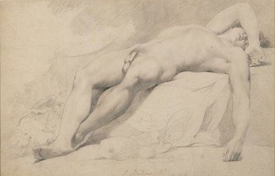 Akademie (grafit na papíře) od John Hamilton Mortimer