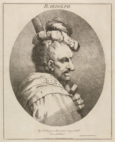 Bardolph, "Henry IV", část II, dějství II, scéna IX od John Hamilton Mortimer
