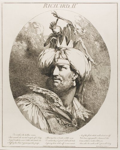 Richard II, z Dvanácti postav ze Shakespeara od John Hamilton Mortimer