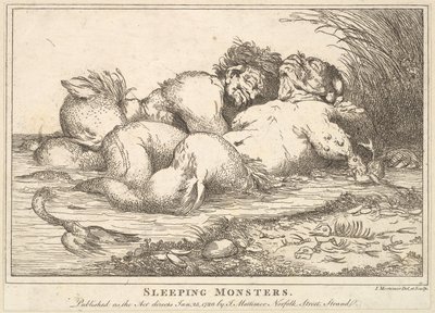Spící příšery, 25. ledna 1780. od John Hamilton Mortimer