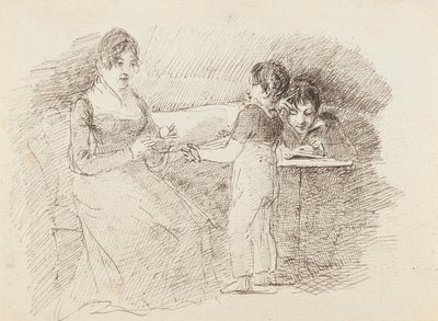 Chlapec držící vlnu, 1843 od John Harden