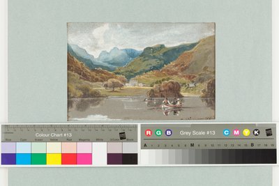 Brathay Hall, 1808 (wc na papíře) od John Harden