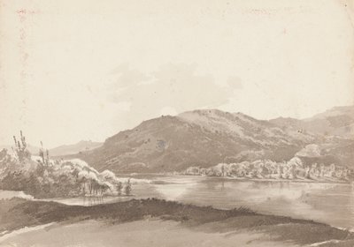Řecká lóže pana Curwena, Lake Windermere (wc na papíře) od John Harden