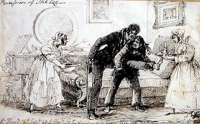 Procesí nohy (pero a inkoust na papíře) od John Harden