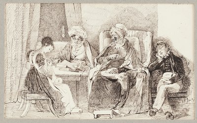 Nemocný a odpočívající, 1824 od John Harden